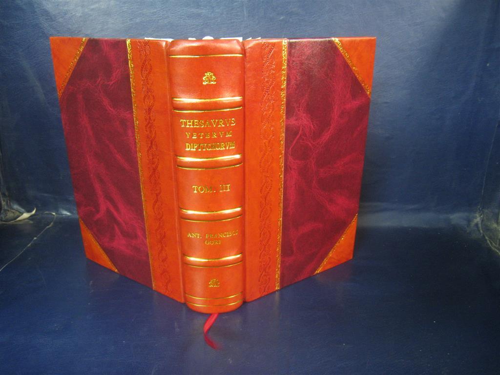 Antique Leather-Bound Thesaurus Veterum Diptychorum Consulariu by Francisci Gori