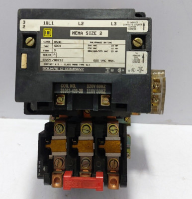 Square D 8536 Motorstarter Typ SD01 Spule Nr. 31063-409-38 120V 60Hz / 110V 50Hz