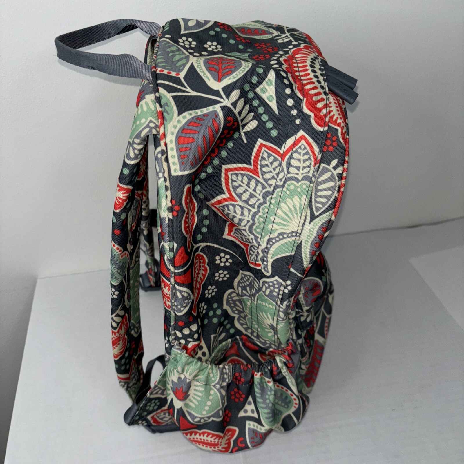 Vera Bradley Backpack Adjustable Strap Gray Flora… - image 16
