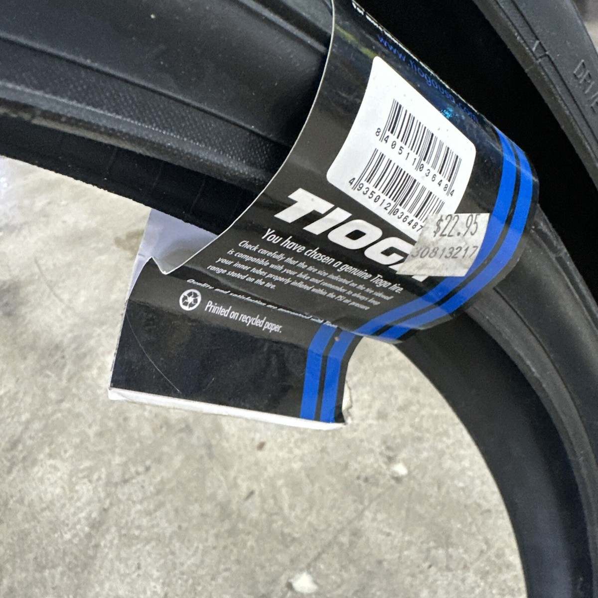 Pair Tioga City Slicker Commuter, Street Bike Tyre Wire Bead