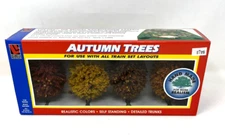 Life Like Trains Autumn Trees #1922 4 Self Standing Scenery Landscape All Scale