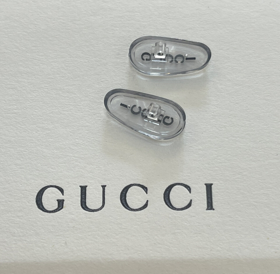 Gucci Letter Oval Shaped Nose Pads for Gucci Eyeglasses Sunglasses Us