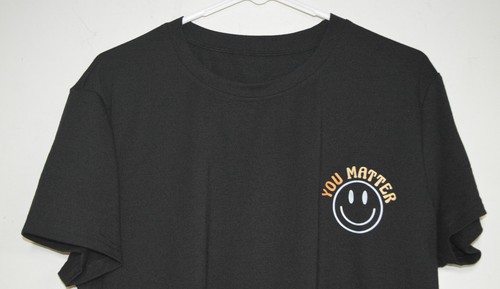 Womens You Matter Black Tshirt XL "To the person behind me..." - Picture 2 of 6