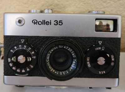 Rollei 35 40mm f3.5 Zeiss Tessar Chrome Camera Germany Honeywell