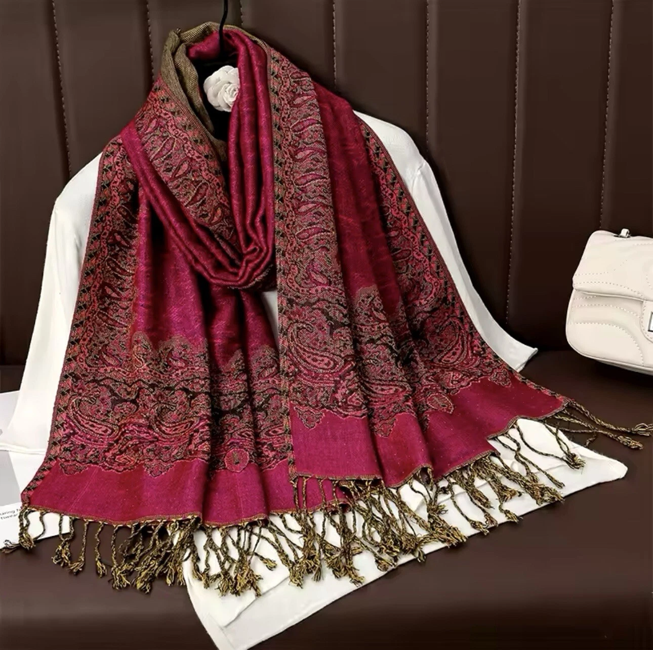 New Thick Luxury Cashmere Pashmina Warm Winter Scarf Female Foulard Shawl UK