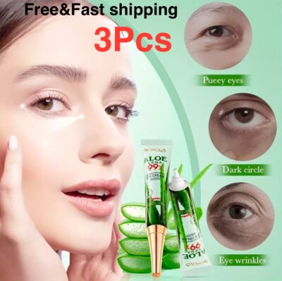 Augencreme BIOAQUA Aloe Vera gegen Falten, Augenringe und Tränensäcke (3 Stück)