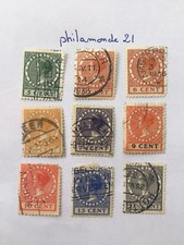 lot Timbres Pays Bas oblitérés.photo. 1924/1934. Reine Wilhelmine