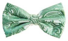 New Men's BUTTERFLY Design Mint Green Pretied Bow tie Prom Wedding Formal Formal