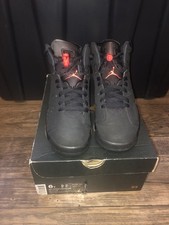 Jordan 6 Retro Infrared Size 6 Youth Black Red