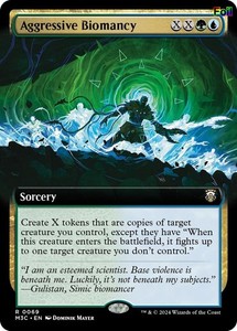 Aggressive Biomancy (Extended Art) (Ripple Foil) #69 Modern Horizons 3