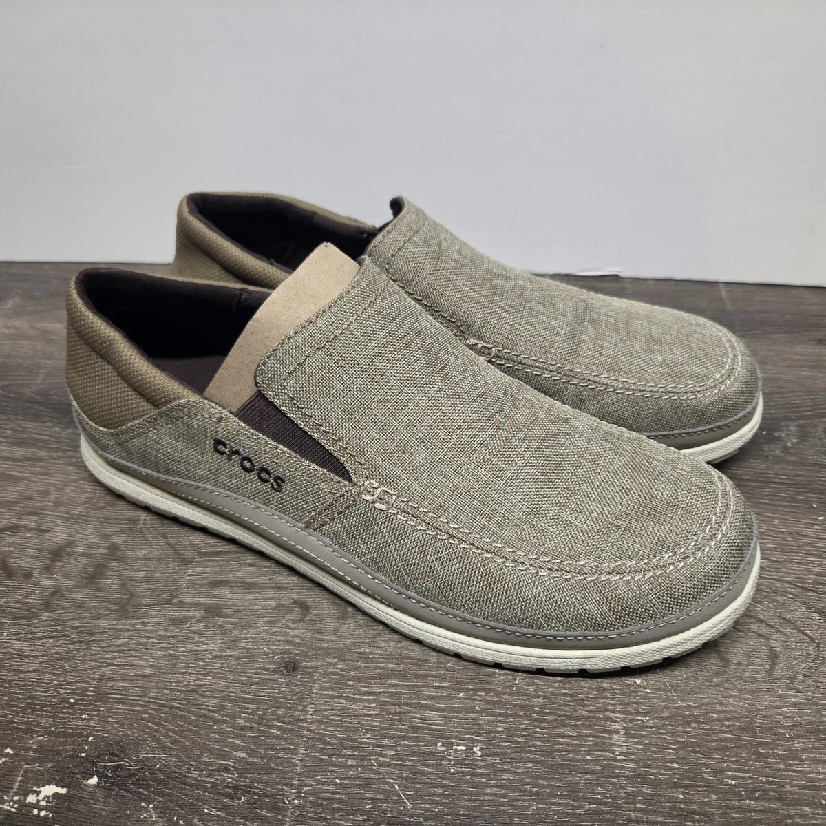 Crocs Santa Cruz Gray Casual Shoes for Men for sale | eBay display picture 2