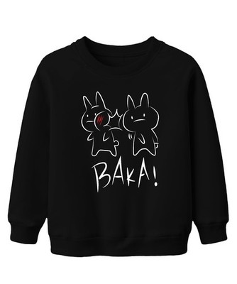 BAKA! Anime Hase Ohrfeige Kawaii Otaku Manga Geschenk Niedlich Unisex Kinder Swe