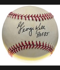 George Kell Signed Authentic Baseball