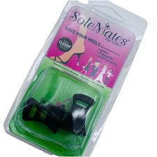 Solemates High Heeler Heel Protectors Pair Black Classic Prevents Sinking 2008