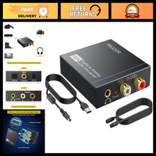 192KHz Digital to Analog Audio Converter DAC - Optical SPDIF to RCA 3.5mm Adap