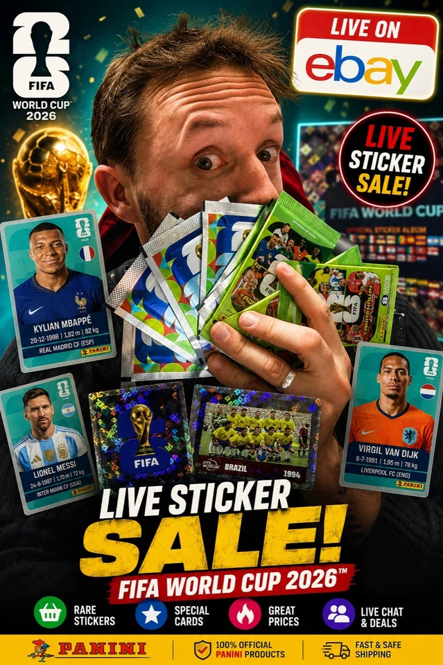 LIVE Fifa World Cup 2026 Adrenalyn XL & Stickers | Auctions + Card Show!