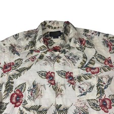 Pendelton Hawaiian Shirt Mens Medium Relaxed Fit Button Up Short Sleeve Floral