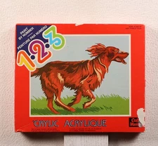 Vintage Craft Master Paint by Number Kit "Dog"