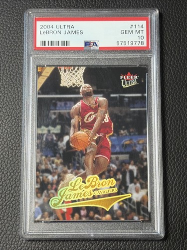 2004 Ultra #114 LEBRON JAMES PSA 10 Rare 2nd Year LOW POP!! Great Investment!!