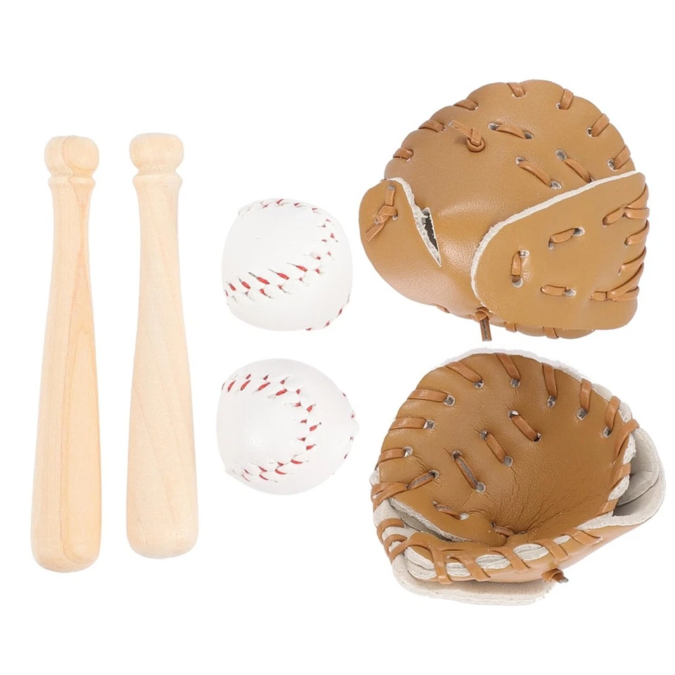 -Baseballschläger-Handschuh-Set, Simuliertes Baseball-Modellspielzeug Zur D6599