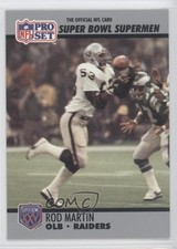 1990 Pro Set Super Bowl XXV Silver Anniversary Box Set Rod Martin #99 0h1