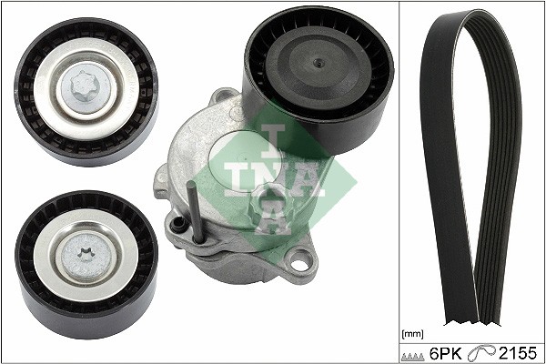 Fits INA 529 0321 10 FEAD SET - ROLLERS WITH DRIVE BELT   ⭐UK Stock⭐