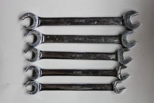 SNAP-ON TOOLS 5 pc 6-Point Metric Open-End/Flare Nut Wrench Set (10–14 mm) USA
