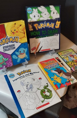 Pokemon Package of Reading, Drawing, & Coloring Books! Set of 5 Books!
