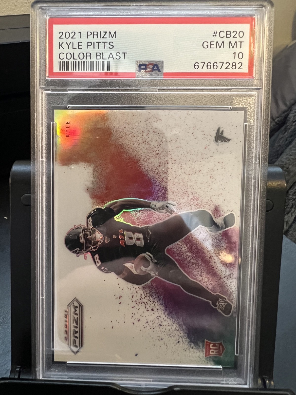 Kyle Pitts Panini Prizm Color Blast #CB20 Base