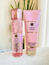 BATH AND BODY WORKS BODY MIST AND CREAM SET ALWAYS FLEUR BRAND NEW