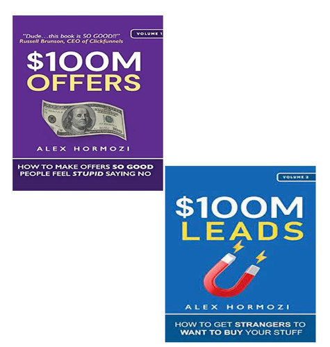 $100M Offers & $100M Leads 2 Book Set by Alex Hormozi Paperback English New