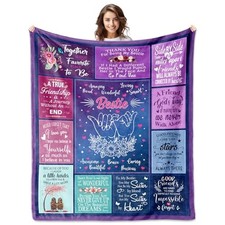 Bestie Gifts for Women, Best Friend 60 50 Inches Gifts for Bestie Blanket