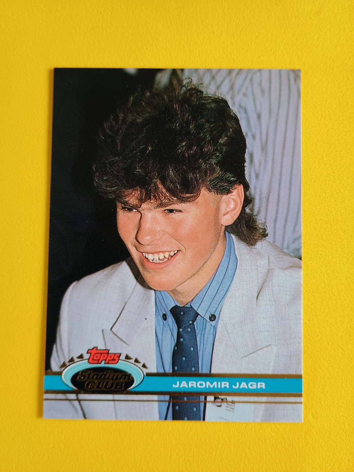 1991-92 Topps NHL Stadium Club Jaromir Jagr #343 Pittsburgh Penguins Hockey