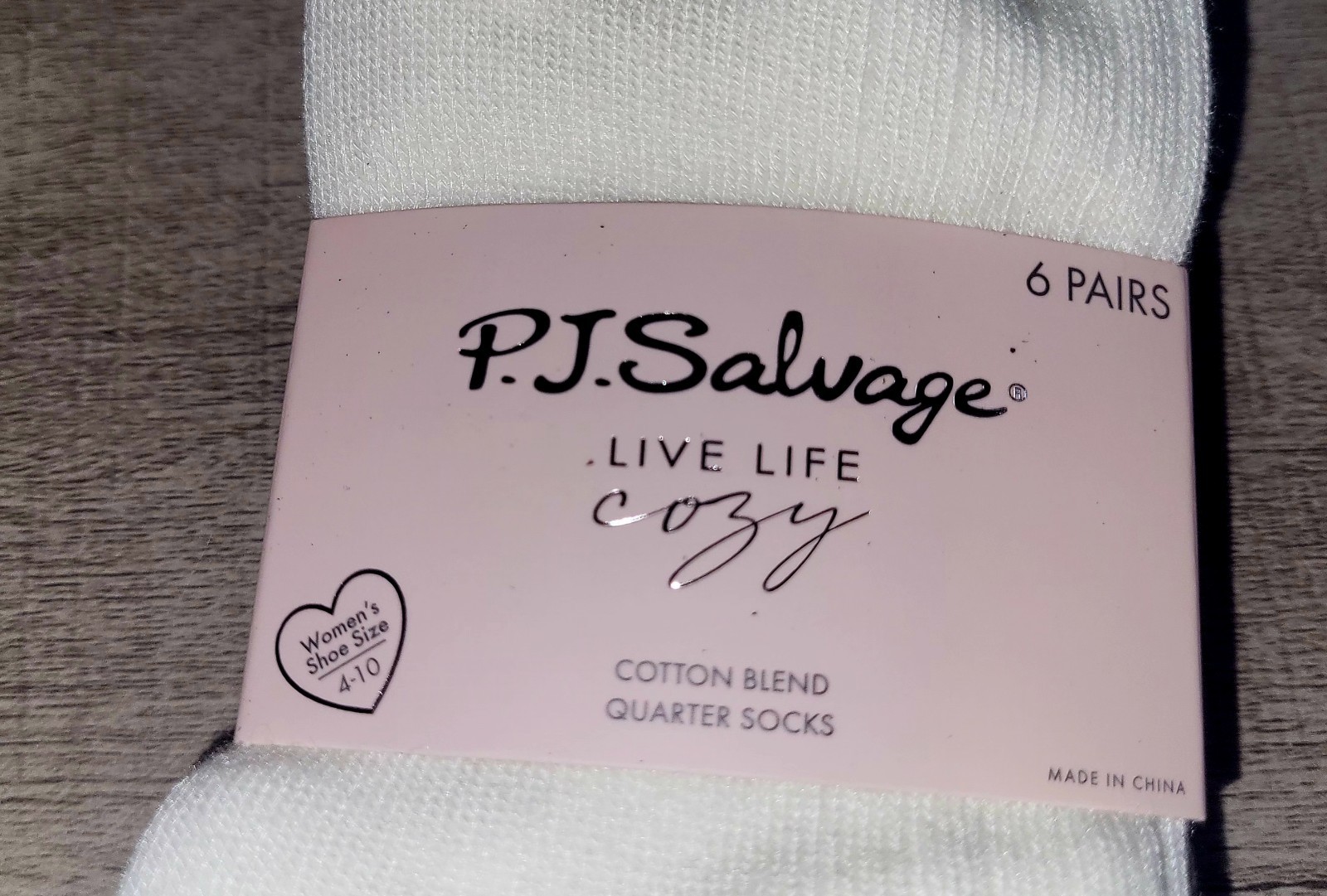 PJ Salvage Lobster Nautical Sea Life Cotton Cushion Quarter Socks Womens 6 Pairs