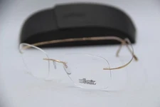 NEW SILHOUETTE SPX 5515 CR 7530 GOLD GUNMETAL AUTHENTIC FRAMES EYEGLASSES 54-21