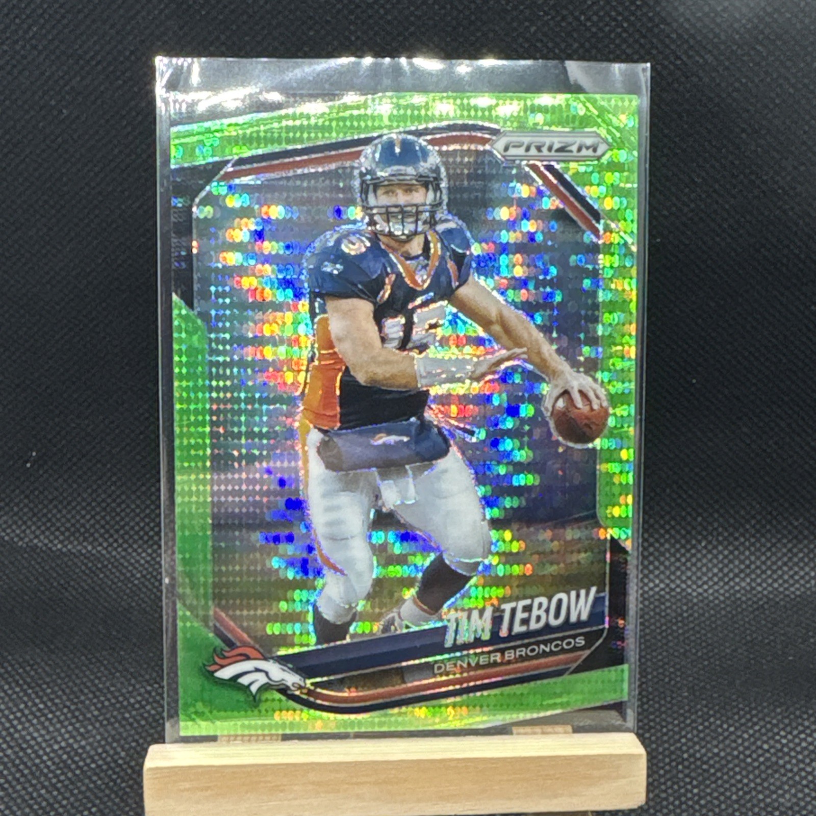2025 Panini Prizm #300 Tim Tebow Neon Green Pulsar