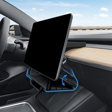 Hideable Under Screen Storage Organizer Compatible with Tesla Model Y 2024-20...