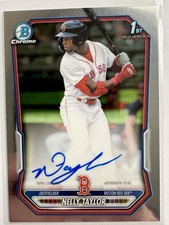 2026 Bowman Nelly Taylor 1st Bowman Chrome Prospect On-Card Auto #CPA-NT Red Sox