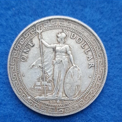 1902 Great Britain Silver Trade Dollar