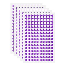 5 Sheet/800Pcs Self Adhesive Acrylic Gem 5mm Sticker Gem Stones Dark Purple