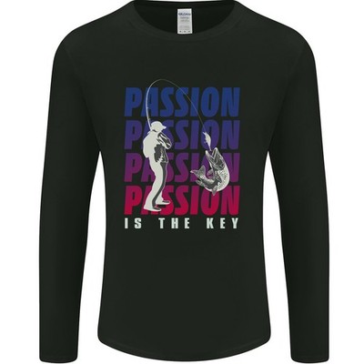 Fishing Passion Ist Der Schlüssel Fischer Herren Langarmshirt