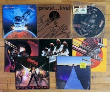 Judas Priest 8 Vinyl LP Lot Metal -British Steel, Live, Vengeance, Stained - VG+