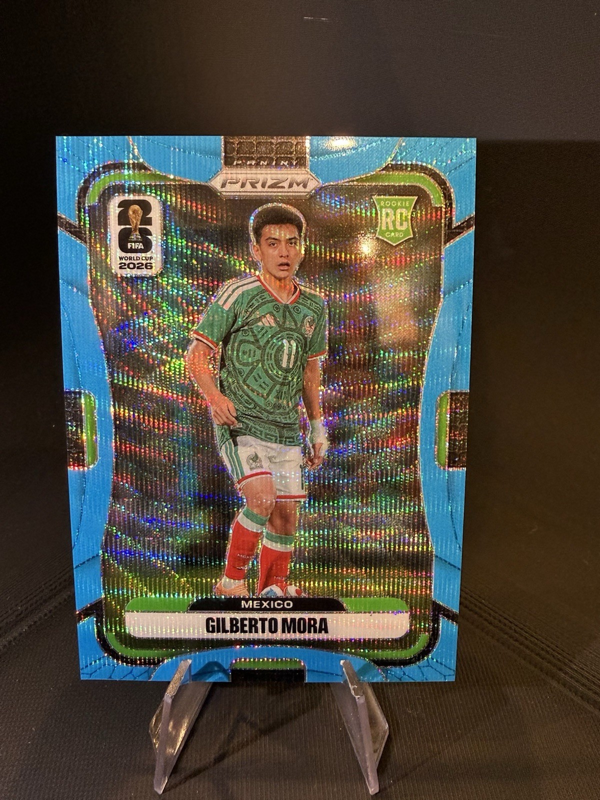 Panini Prizm FIFA World Cup 2026 Gilberto Mora #290 Blue Wave Prizm 116/225
