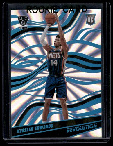 2021-22 Panini Revolution Sunburst #/60 Kessler Edwards #144 Brooklyn Nets - Picture 1 of 2