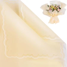 20 Sheets Flower Wrapping Paper - Waterproof Floral Bouquet Wrapping Paper, Flor