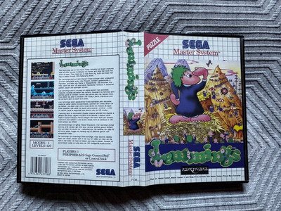 Master System LEMMINGS Game PAL REGION FREE (Works on US Consoles)