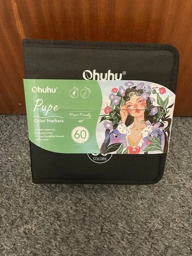 60 Colours Marker Pens by Ohuhu-Water Based-BRAND NEW & FREE DELIVERY