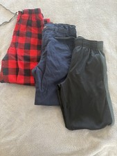 Lot of 3 Boys Pants Size 8, Nautica, Plaid, Pajama, Activewear, School  notes 