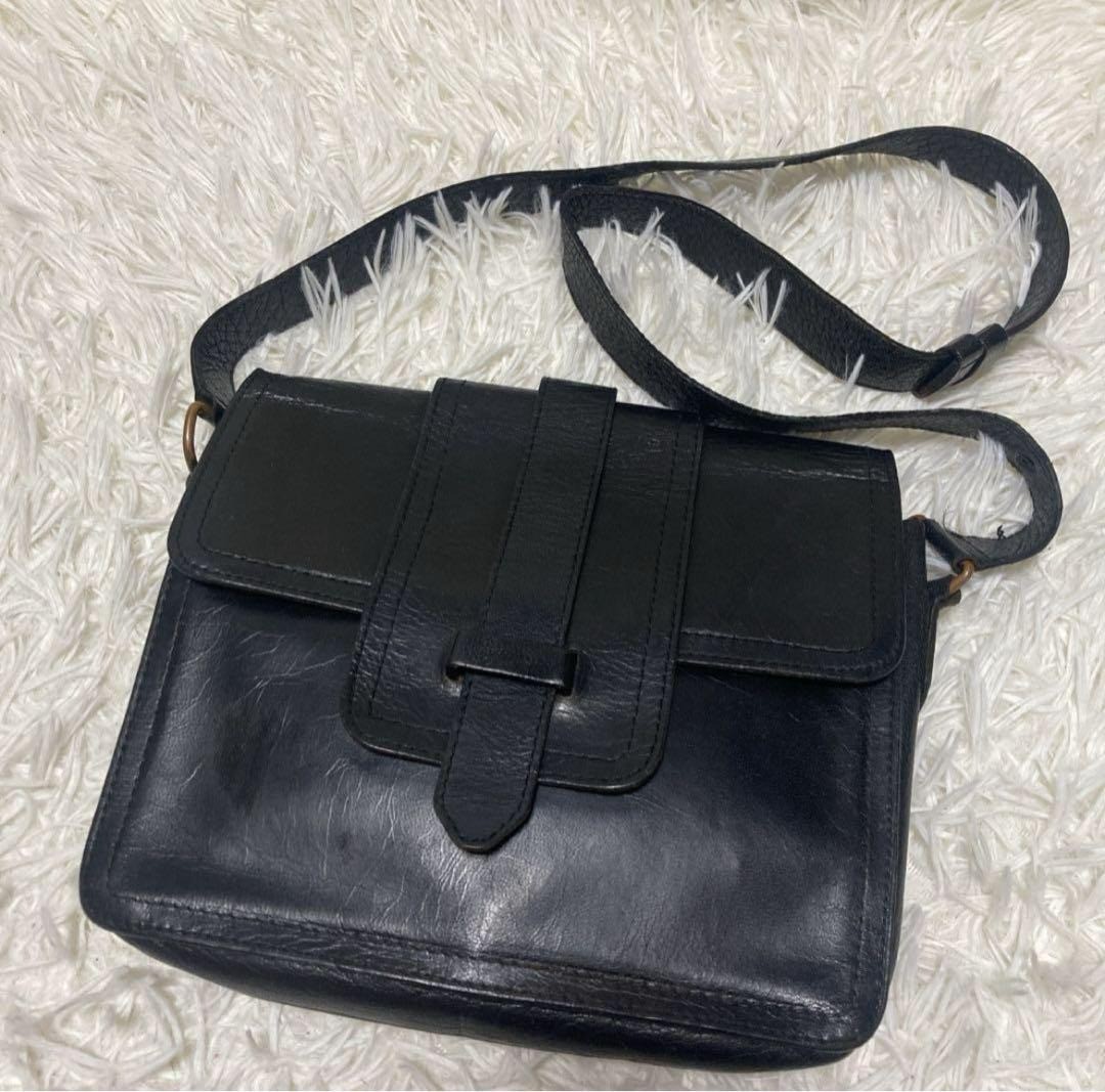 Yves Saint Laurent borsa a tracolla vintage 2 vie patta in pelle nera