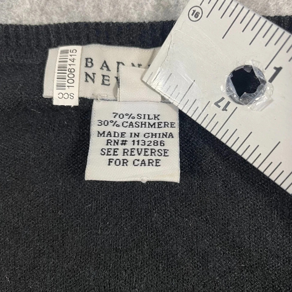 Свитер женский Barneys New York средний черный кашемир шелк повседневный для улицы - Изображение 3 из 4